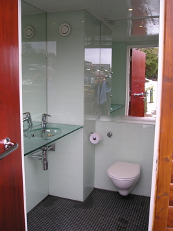 Toilet and shower facilities for caravan site