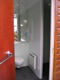 Toilet and shower facilities for caravan site