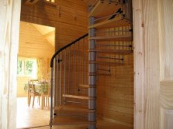 Pine Lodge West spiral staircase